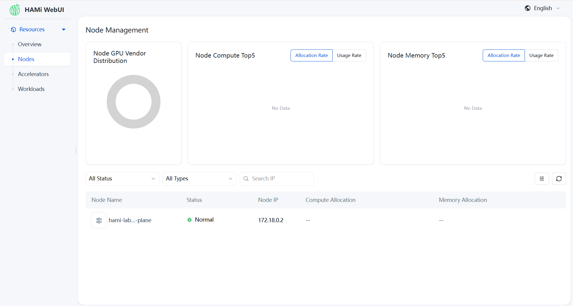 HAMi WebUI Node Management
